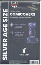Comic Care Resealable Silver Comic Bags Polypropylene 100 Pack