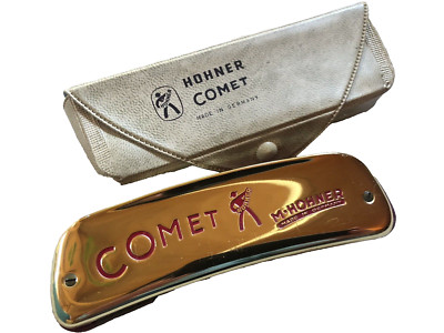 Mundharmonika  von M. HOHNER - COMET- MUNDHARMONIKA - ''C'' MIT ORIGINAL ETUI
