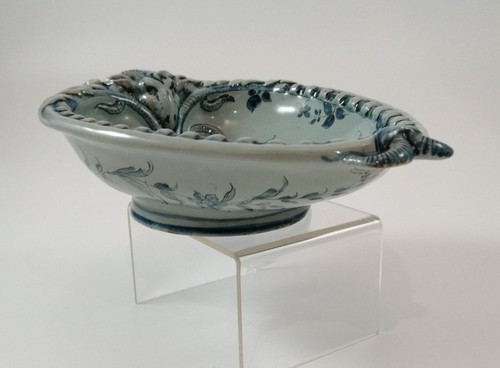 Ulisse Cantagalli Maiolica Piastra, Egg-Shaped, RAM ’S Testa, Putti, C.1890s - Picture 10 of 16