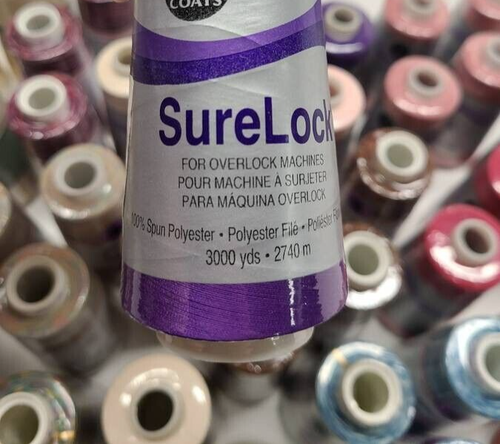 Serger Thread Lot 42 spools factory sealed Sewing Machine Sure Lock - Picture 5 of 5