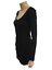 miniatuur 4 - ENDORFINA Black Bodycon Dress Size 38 Long Sleeve Clubbing Mini Dress 