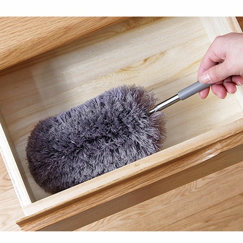 Adjustable Soft Microfiber Feather Duster Dusting Brush Household Cleaning Tool - Picture 8 of 9