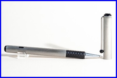 1980s MONTBLANC TURBO Series Rollerball in STAHL & SCHWARZ perfekt
