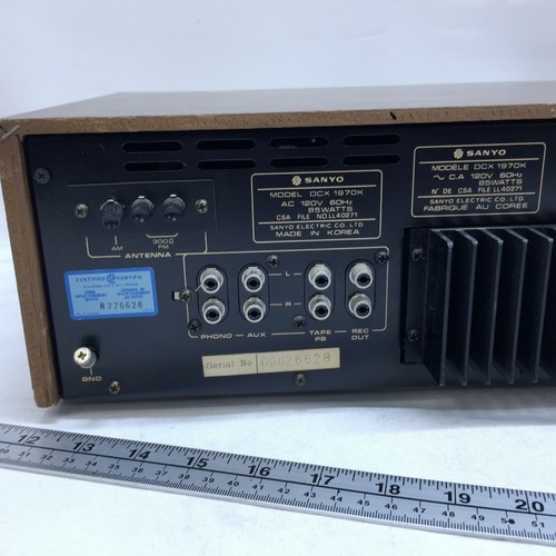 Vintage Sanyo Stereo Receiver DCX 1970 K - Picture 7 of 12