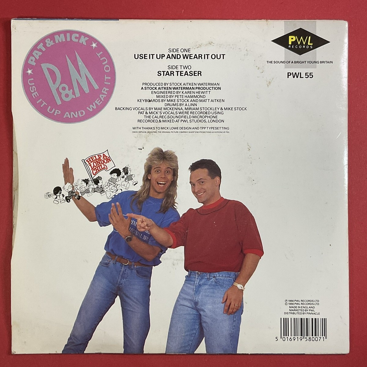 Id1177z - Pat Mick - Use It up and Wear I - PWLT 55 - Vinyl 12 for