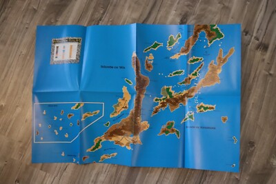D&D Landkarte: Kozakura, Wa, A1, farbig, englisch, sehr guter Zustand