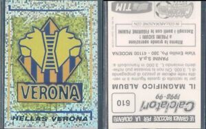 punto-New 610 VERONA SCUDETTO CALCIATORI PANINI 1998-99 Figurina-Sticker n