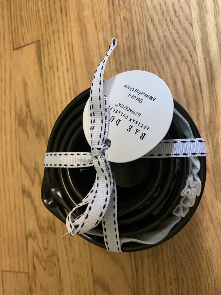 Rae Dunn Halloween Black Measuring Cups with White Ghosts eBay