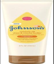 Johnson's Creamy Oil for Baby with Shea Cocoa Butter, Moisturizing Body.