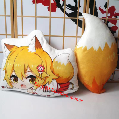 50CM The Helpful Fox Senko-san plush toy Anime Sewayaki Kitsune pillow doll