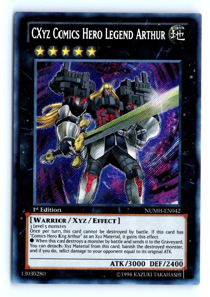 Yu-Gi-Oh! Sammelkarte CXyz Comics Hero Legend Arthur – Secret Rare Aus Number Hunters