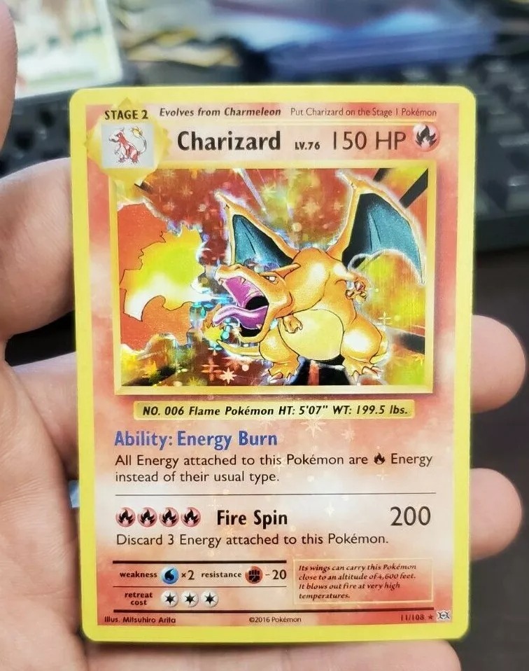 Charizard - XY Evolutions Set - 11/108 - Holo - Pokemon Card - Moderately  Played