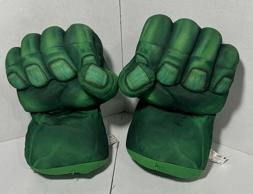 Hulk Smash Fists Superhero Gloves Smash Hands Big Soft Plush Hero incredible - Picture 2 of 2