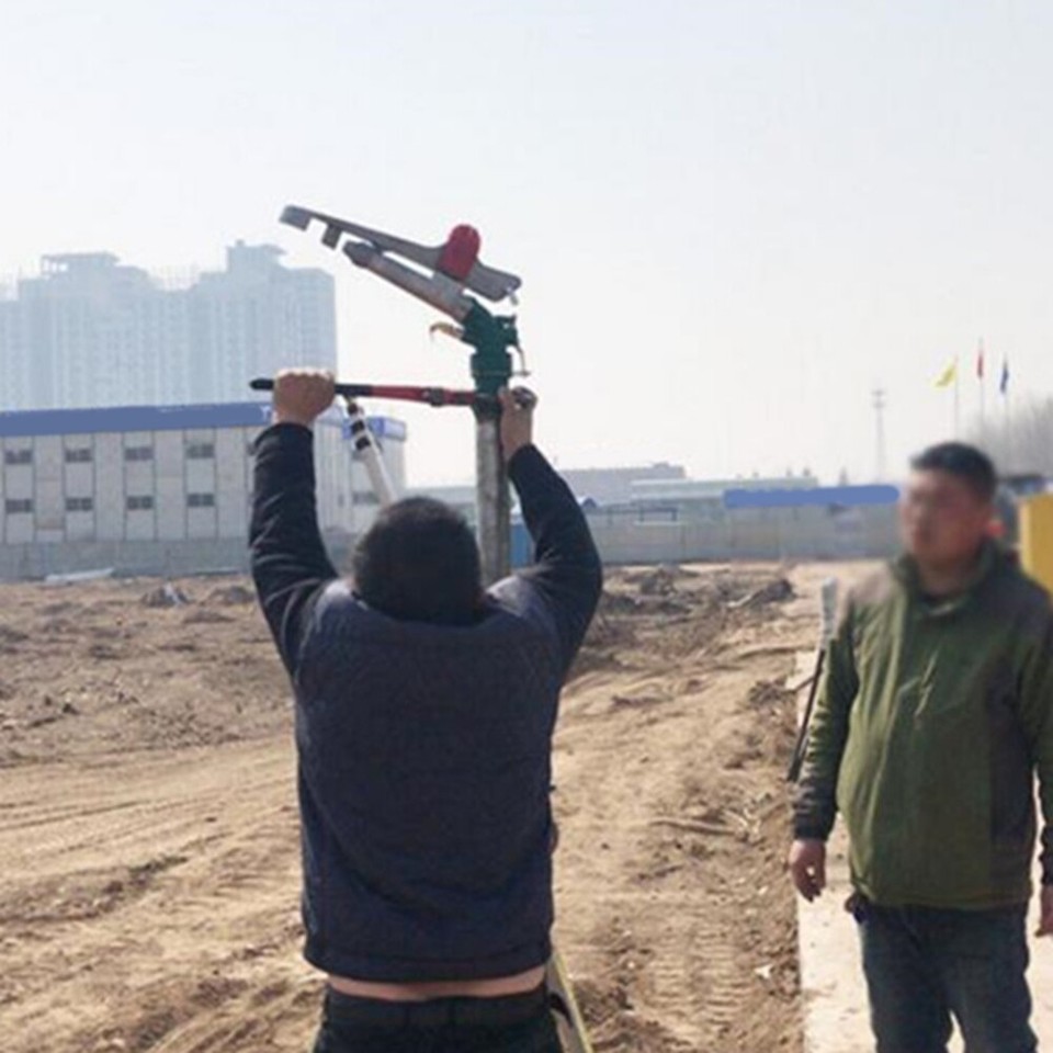 Zinc Alloy Nozzle Irrigation Sprinkler Water 360 Degrees Adjustable