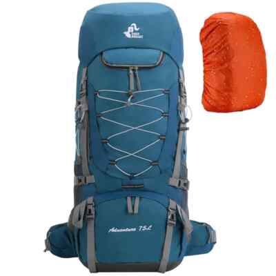 Camping Backpack Hiking Bag Sports Outdoor Bags For Men 75L Large With RainCover