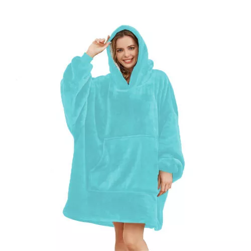 Oversized Hoodies Snuggy Hooded Blanket Super Plush Fleece Wearable Large HOodie - Picture 31 of 51