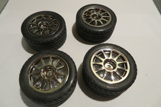 Tamiya 11 Spoke Chrome Plated Rim 2pcs For M-Chassis T3-01 Dancing Rider #54824
