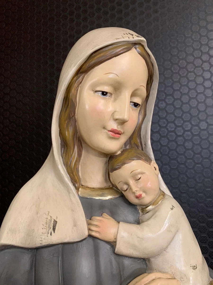 Maria Mutter Gottes Statue 39 cm Heiligenfigur Madonna Skulptur Figur Religion