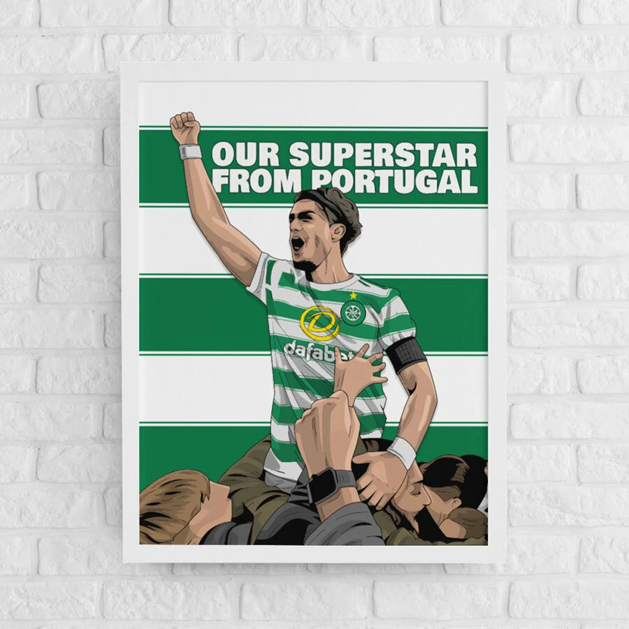 Celtic Classic Football Shirts Football Print Wall Art