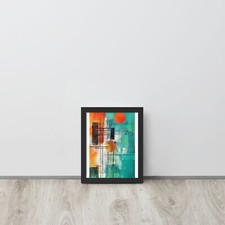Framed photo paper poster