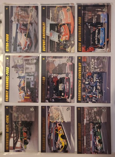 1994 Press Pass VIP Premier Edition Race Cards Complete Set #1-100 - Picture 10 of 24