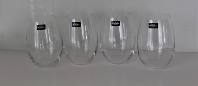 Crystalite Bohemia Wine Glass Set of 4 CZECH  Crystal