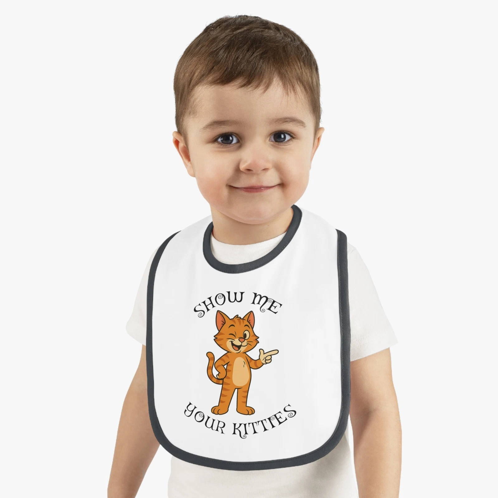 Cute Baby Bib, Show Me Your Kitties Baby Gear, Cat Lover Gift, Funny Bib