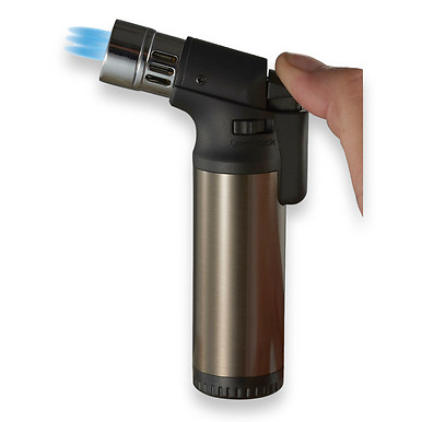 Visol Ares Torch Flame Quad Jet Cigar Lighter - Gunmetal