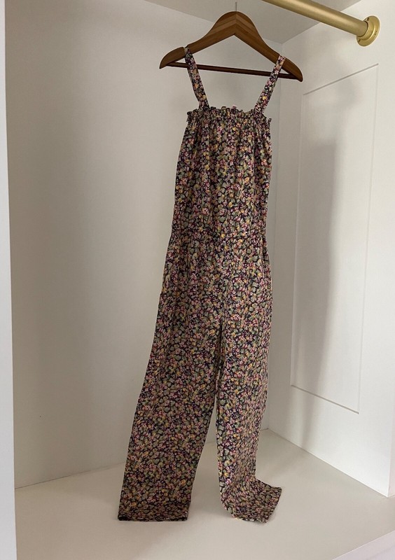 10y old Bonpoint Overalls Outfit Jumper in Liberty Fabric Incredible style!