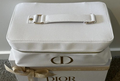 Dior VIP Gift Large Vanity Case Makeup Bag Toiletries Case with Mirror No Box - Picture 4 of 7