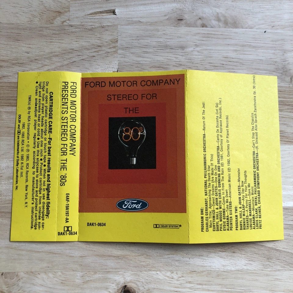 FORD MOTOR COMPANY "STEREO FOR THE 80'S" CASSETTE TAPE - Image 2 of 4