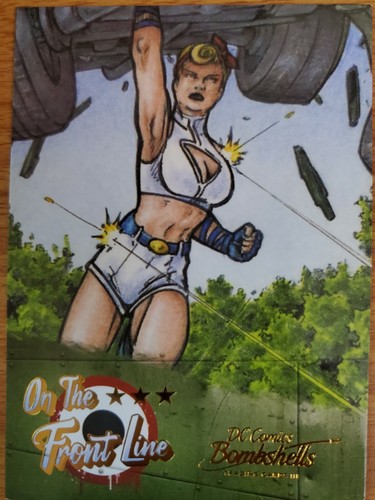 2019 DC Bombshells Series 3 III On the Front Line GOLD & RAINBOW Pick Card - Picture 2 of 15