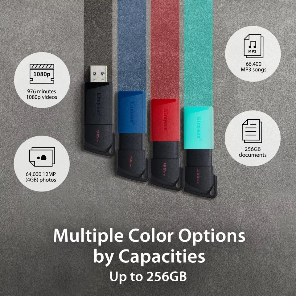 2pcs USB Kingston 32GB DataTraveler Exodia Flash Drive Sliding Storage Protable - Image 2 of 4