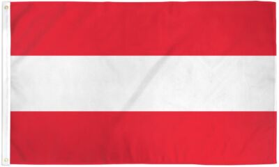 ''AUSTRIA'' flag 2x3 ft polyester banner sign Austrian AUS EU UN United Nations