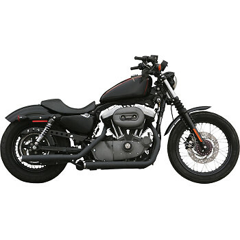 Paughco - 7194STP - Step-Welded Staggered Dual Exhaust System, Black