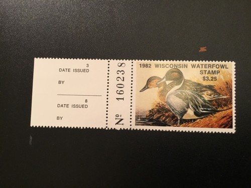 ICOLLECTZONE US 1982 Wisconsin #5 with numbered tab XF NH
