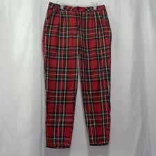 Vintage Plaid pants womens size m pleated euc e1100