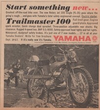 Yamaha Motorcycle - Fishing Dirt Mike Motorcross - 1967 Vintage Print Ad