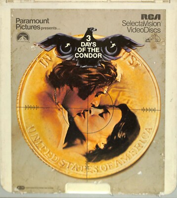 Three Days of the Condor (1975) Vintage CED Videodisc