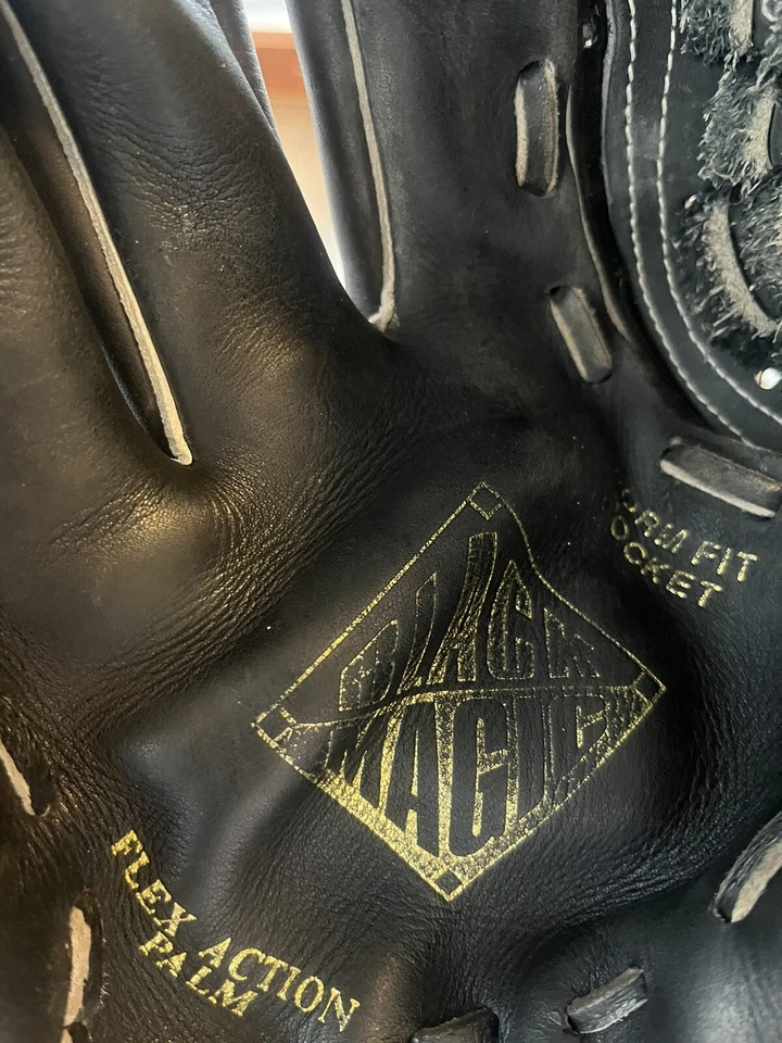 Guante de béisbol Easton 12,5” EX126B Black Magic Series LHT de cuero con guante de softbol Foto 3 de 4