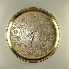 Vintage Soviet Souvenir Ashtray Kremlin Girl Satellite Plate USSR Space Age 1959