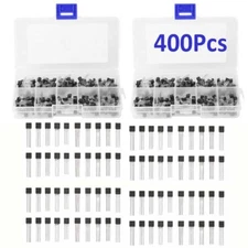 400PCS NPN PNP Transistor Assortment Kit Box BC337 BC327 2N2222 2N2907 2N3904