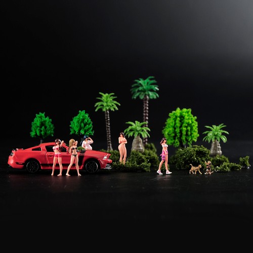 Miniatures 1/64 Sexy Naked Girl Scene Prop Figure Model For Cars Vehicles Toy - Picture 7 of 8
