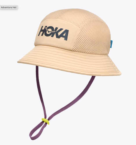 HOKA Adventure Bucket Hat Adjustable Drawcord One Size Unisex