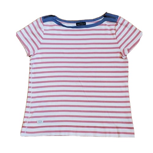 Lauren Ralph Lauren Top Damen Gr. XL Streifen Flügelärmel Baumwolle Reißverschlüsse sehr guter Zustand