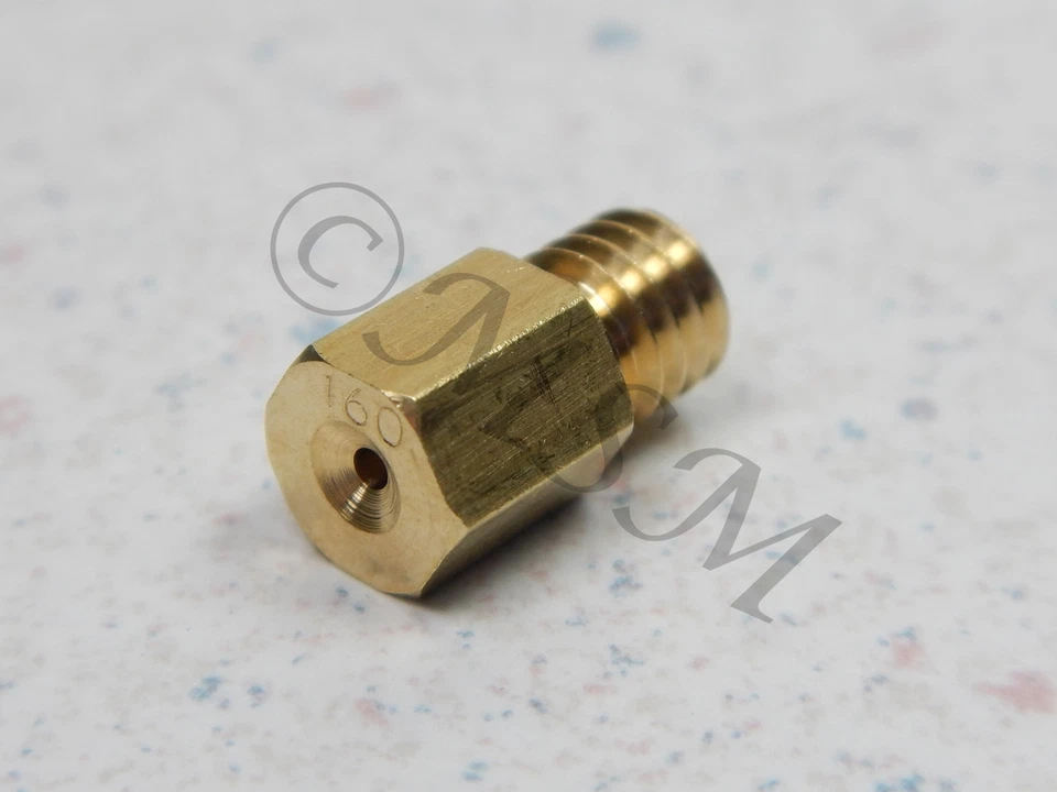 YAMAHA NEW K&L MIKUNI CARB CARBURETOR 4/042 LARGE HEX MAIN JET #160 18-4421 - Image 2 of 4