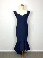 NEW Loreta Womens Evening Dress 12 Blue Sweetheart Peplum Formal Cocktail Event