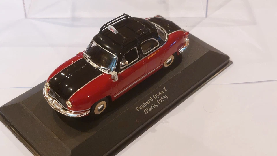 PANHARD DYNA Z TAXI G7 PARIS 1953 1/43 BORDEAUX ET NOIR ALTAYA - Photo 3/4