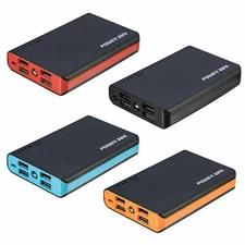 10000mAh 4 USB Backup External Battery Power Bank Pack Charger for Cell Phone