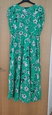 Mark and Spencer Green Mix Regular Length Sleeveless  Lined Dress Size 8